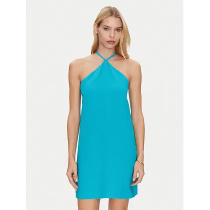 Zdjęcie Simona Corsellini Sukienka koktajlowa P25CPAB03501 Niebieski Slim Fit