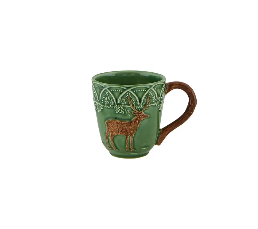 obrazek 1 Kubek ceramiczny z motywem jelenia - Bordallo Pinheiro