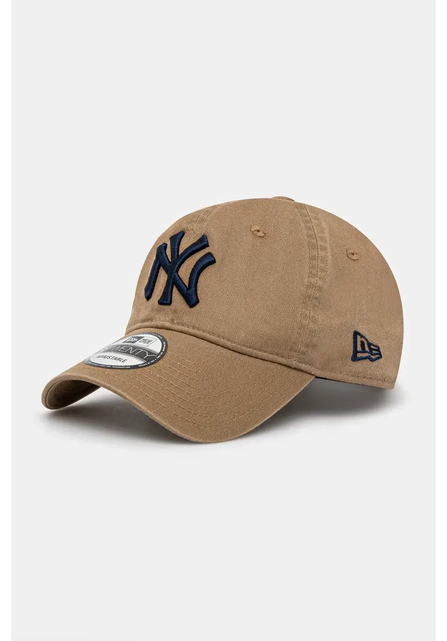 obrazek 1 New Era czapka z daszkiem bawełniana kolor brązowy gładka 60235283