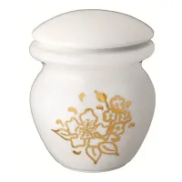 Zdjęcie Urna na prochy z porcelany oraz złotymi zdobieniami
