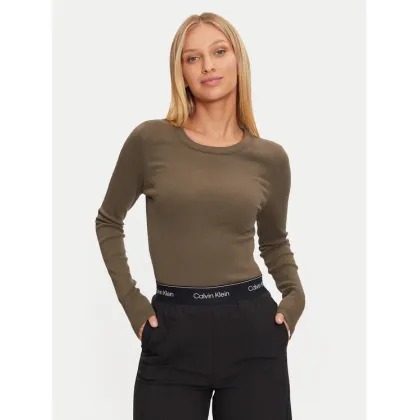 Zdjęcie Calvin Klein Jeans Bluzka J20J224640 Zielony Slim Fit