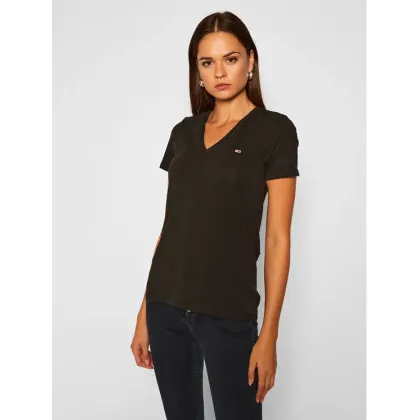 Zdjęcie Tommy Jeans T-Shirt Tjw Skinny Stretch DW0DW09197 Czarny Slim Fit