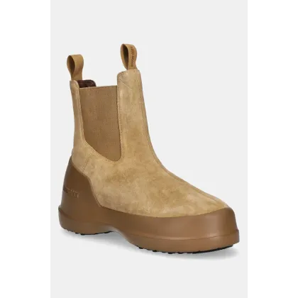 Zdjęcie Moon Boot sztyblety zamszowe MB LUNA CHELSEA SUEDE kolor brązowy 80D2480050 L003