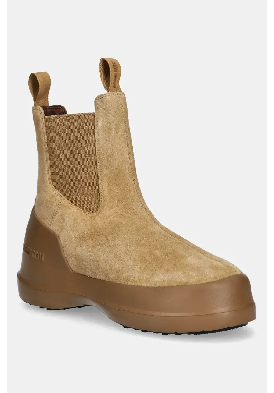 obrazek 1 Moon Boot sztyblety zamszowe MB LUNA CHELSEA SUEDE kolor brązowy 80D2480050 L003