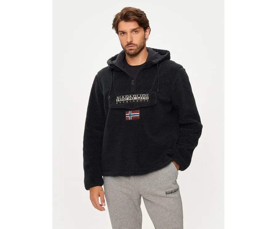 obrazek 1 Napapijri Polar T-Burgee NP0A4I5D Czarny Regular Fit