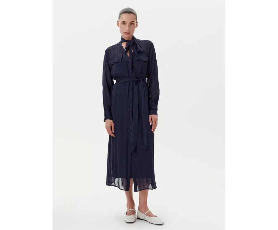 obrazek 1 TWINSET Sukienka koszulowa 251TP2260 Granatowy Loose Fit