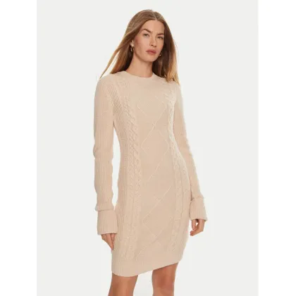 Zdjęcie Guess Sukienka dzianinowa Serena W4BK17 Z3HW0 Beżowy Regular Fit