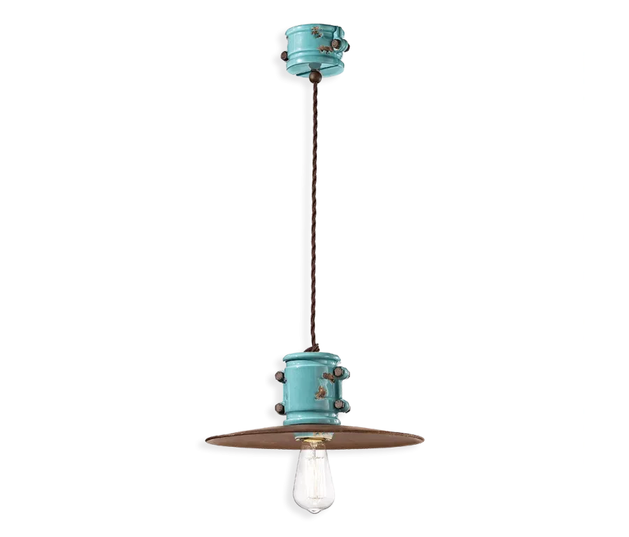 obrazek 1 Duża lampa wisząca Urban w stylu retro z Włoch