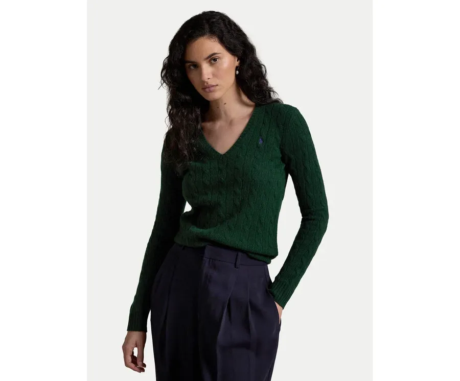 obrazek 1 Polo Ralph Lauren Sweter 211910422010 Zielony Slim Fit