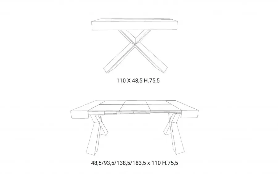 obrazek 2 Designerska konsola z rozsuwanym blatem