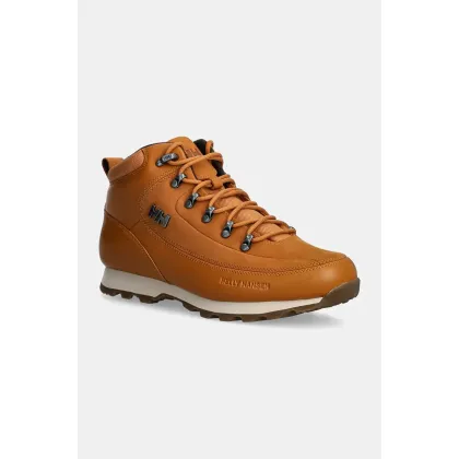 Zdjęcie Helly Hansen buty skórzane The Forester Premium męskie kolor brązowy lekko ocieplone 12030