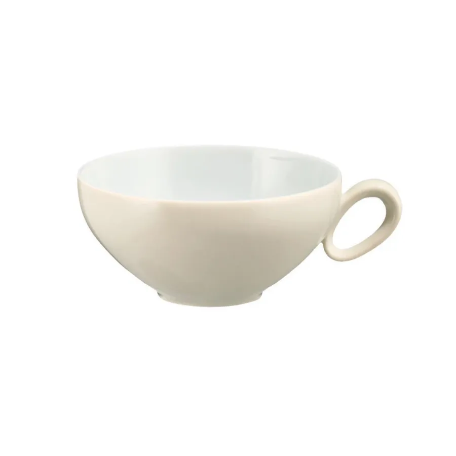 obrazek 1 Stylowa mała porcelanowa filiżanka do herbaty w kolorze wanilii - Seltmann Weiden