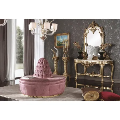 Zdjęcie Antyczna elegancka okrągła sofa do salonu – Morello Gianpaolo