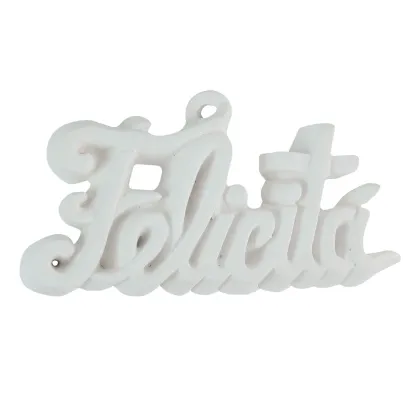 Picture Decorative inscription Felicita with a pendant - Virginia Casa