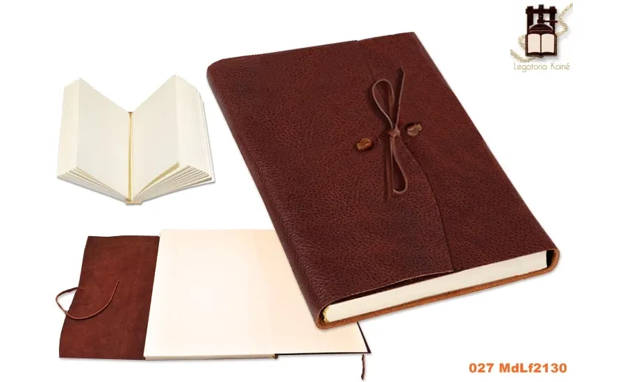 picture 1 Elegant notebook with a leather cover