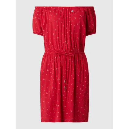 Zdjęcie Sukienka z wiskozy z odkrytymi ramionami model ‘Margitt’