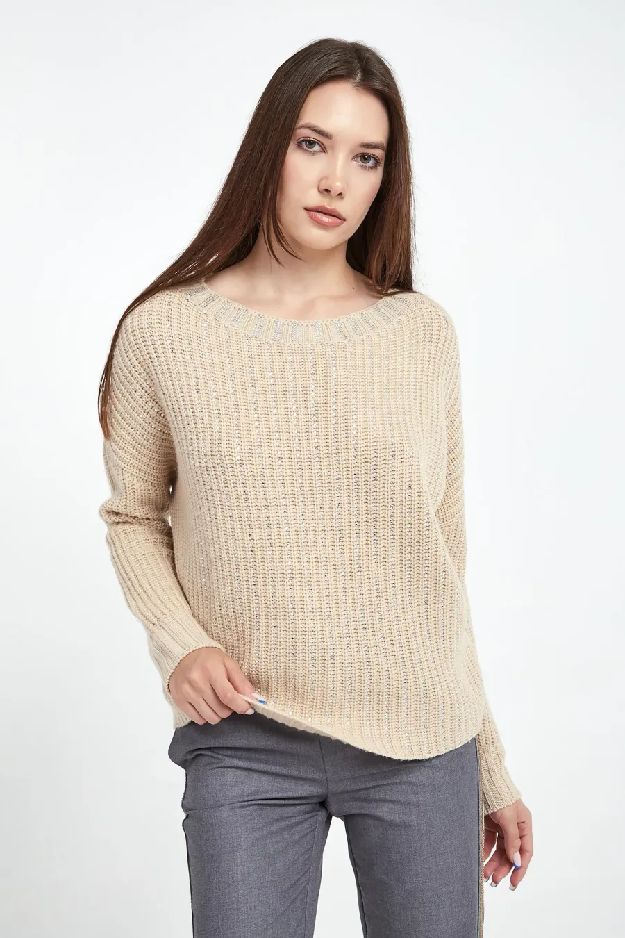 obrazek 1 Sweter damski wełniany ERMANNO FIRENZE Ermanno Firenze