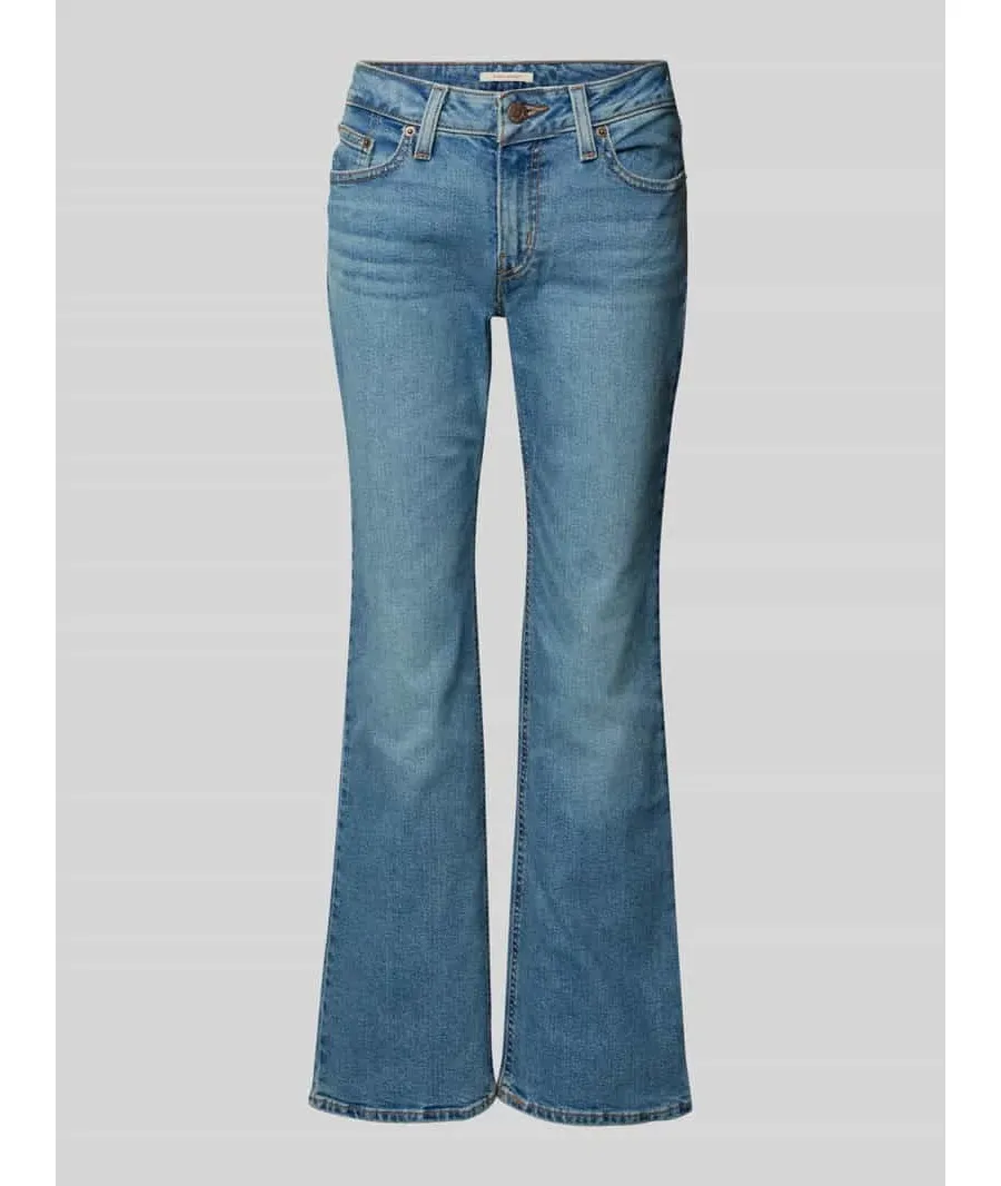 obrazek 1 Jeansy z poszerzaną nogawką i 5 kieszeniami