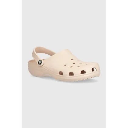 Zdjęcie Crocs klapki Classic damskie kolor beżowy 10001