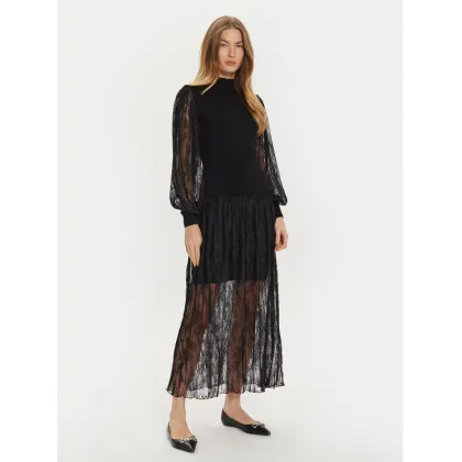 Zdjęcie TWINSET Sukienka dzianinowa 242TT3161 Czarny Regular Fit