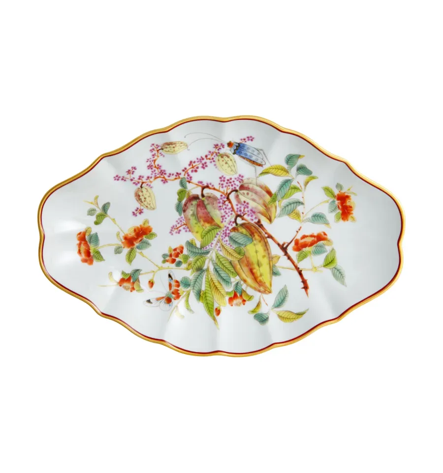 obrazek 1 Luksusowy porcelanowy mały talerz z motywem roślinnym - Vista Alegre