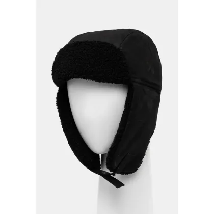 Zdjęcie Barbour czapka bawełniana kolor czarny bawełniana MHA0710