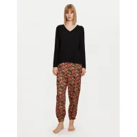 Zdjęcie Selmark Piżama Flores P6973 Czarny Regular Fit