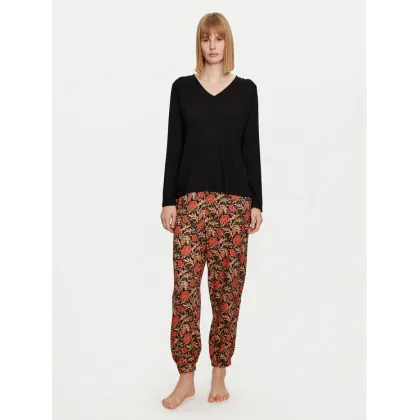 Zdjęcie Selmark Piżama Flores P6973 Czarny Regular Fit