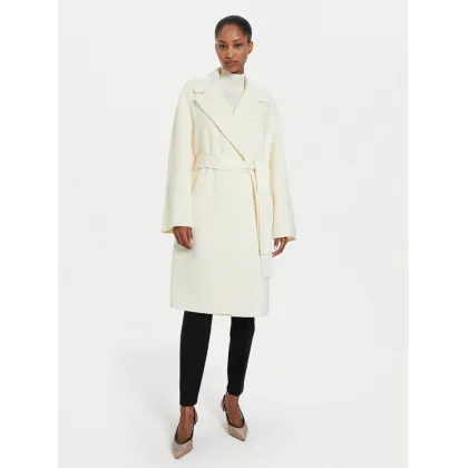 Zdjęcie Marella Płaszcz wełniany Marna 2423016011 Écru Regular Fit