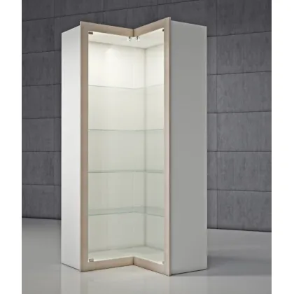 Zdjęcie Wyjątkowa narożna witryna modułowa z ozdobną ramą