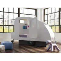 Picture Caravan bed with personalized license plate - Mathy by Bols