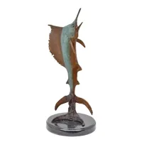 Picture Beautiful, stylish fish sculpture made of bronze