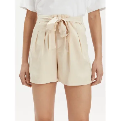 Zdjęcie Vero Moda Szorty materiałowe Mia 10209543 Beżowy Slim Fit