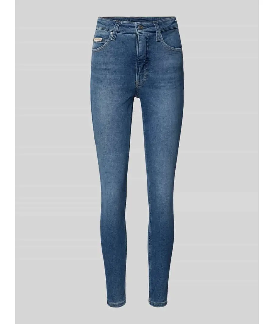 obrazek 1 Calvin Klein Jeans Jeansy J20J224522 Niebieski Super Skinny Fit