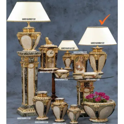 Zdjęcie Dekoracyjna marmurowa lampa do wnętrz