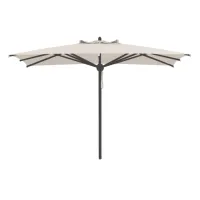 Picture A unique square umbrella with an aluminum pole, 300 cm in diameter, for the garden and terrace