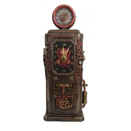 Zdjęcie Klasyczny steampunkowy zegar w kształcie dystrybutora paliwa