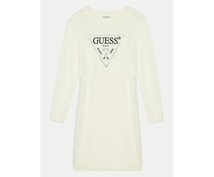 obrazek 1 Guess Sukienka dzianinowa J4BK11 Z3K20 Écru Regular Fit