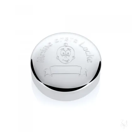 Zdjęcie Stylowe srebrne pudełeczko na pierwszy loczek dziecka - Zaramella Argenti