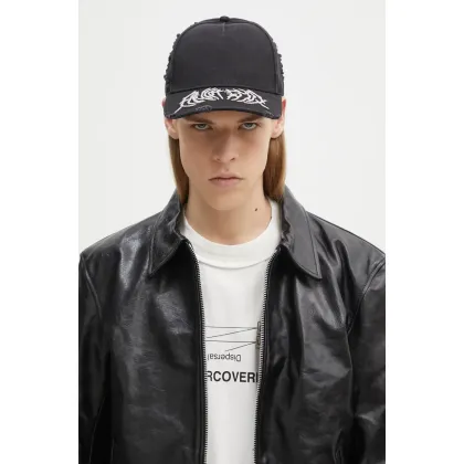 Zdjęcie Heliot Emil czapka z daszkiem kolor czarny gładka SS25_16_071_BLK01_CO