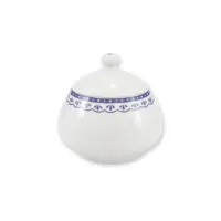 Picture Beautiful, stylish porcelain sugar bowl with delicate blue decoration from the HyggeLine collection – Leander