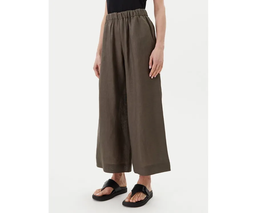 obrazek 1 Max Mara Spodnie materiałowe Minnie 2516131018 Zielony Relaxed Fit