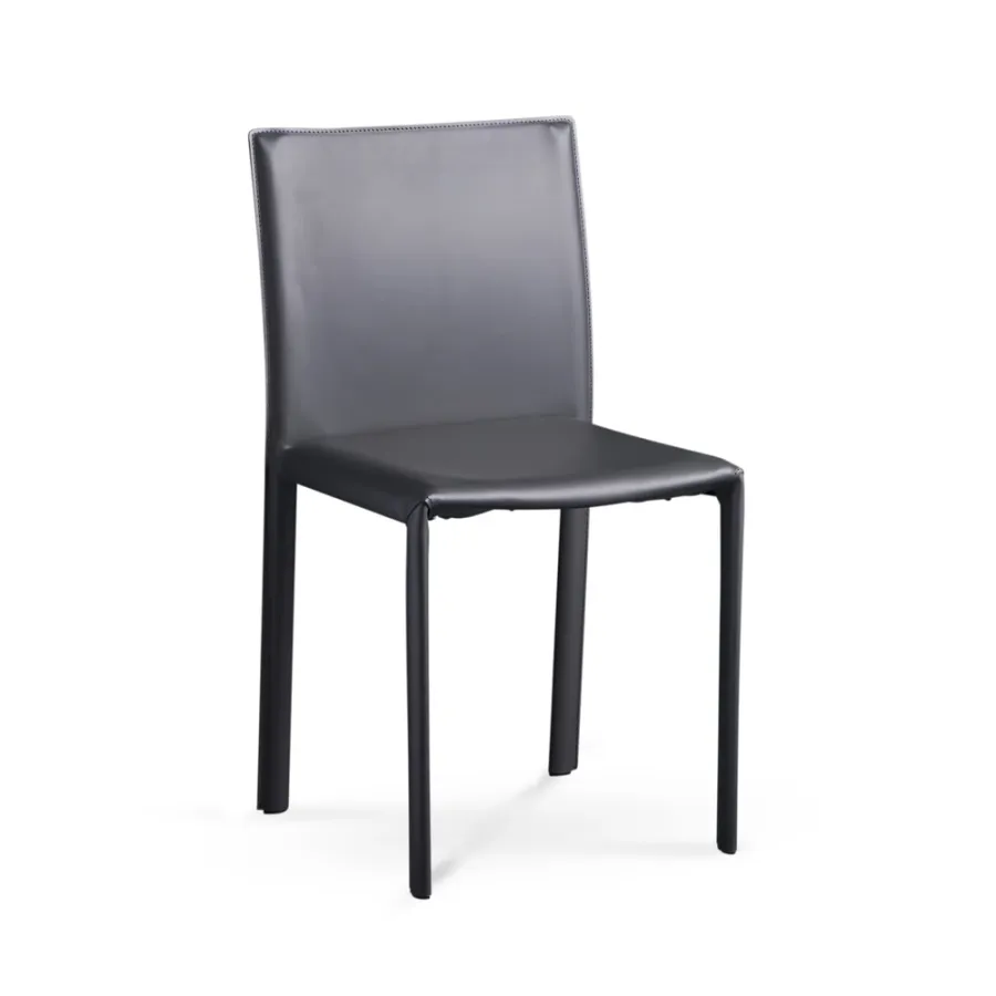 obrazek 1 Krzesło o konstrukcji stalowej, obite skórą - Dress - Colico