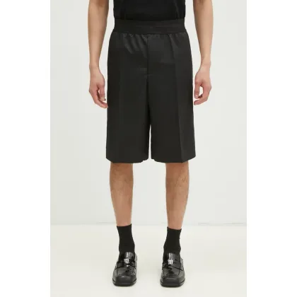 Zdjęcie Helmut Lang szorty z domieszką wełny Lwb Car Short.Tonal kolor czarny O10HM205