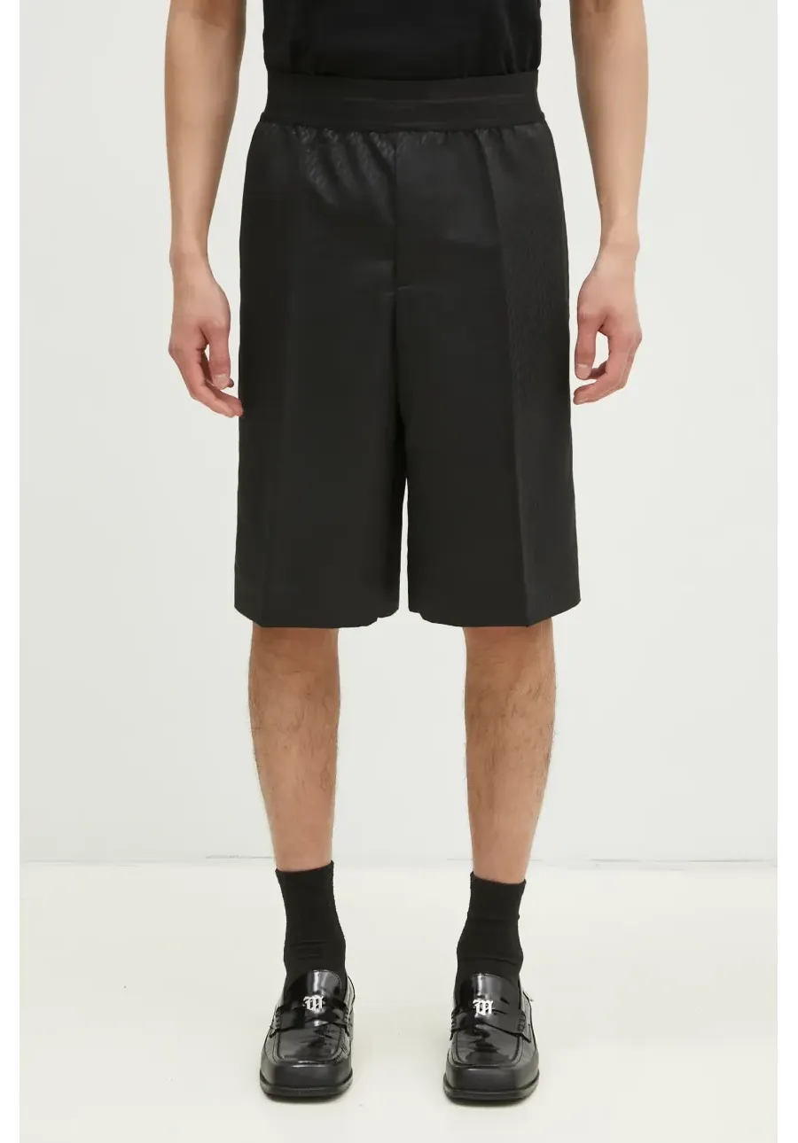 obrazek 1 Helmut Lang szorty z domieszką wełny Lwb Car Short.Tonal kolor czarny O10HM205