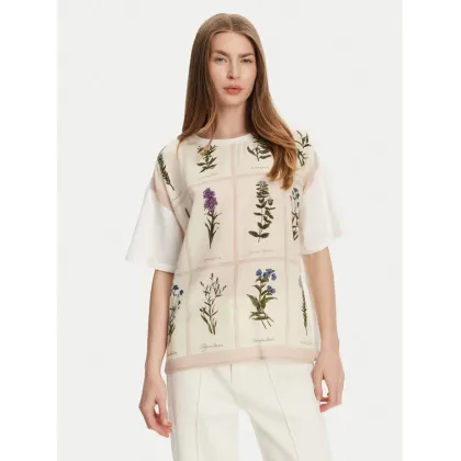 Zdjęcie Weekend Max Mara T-Shirt Pampas 2515941082 Biały Relaxed Fit