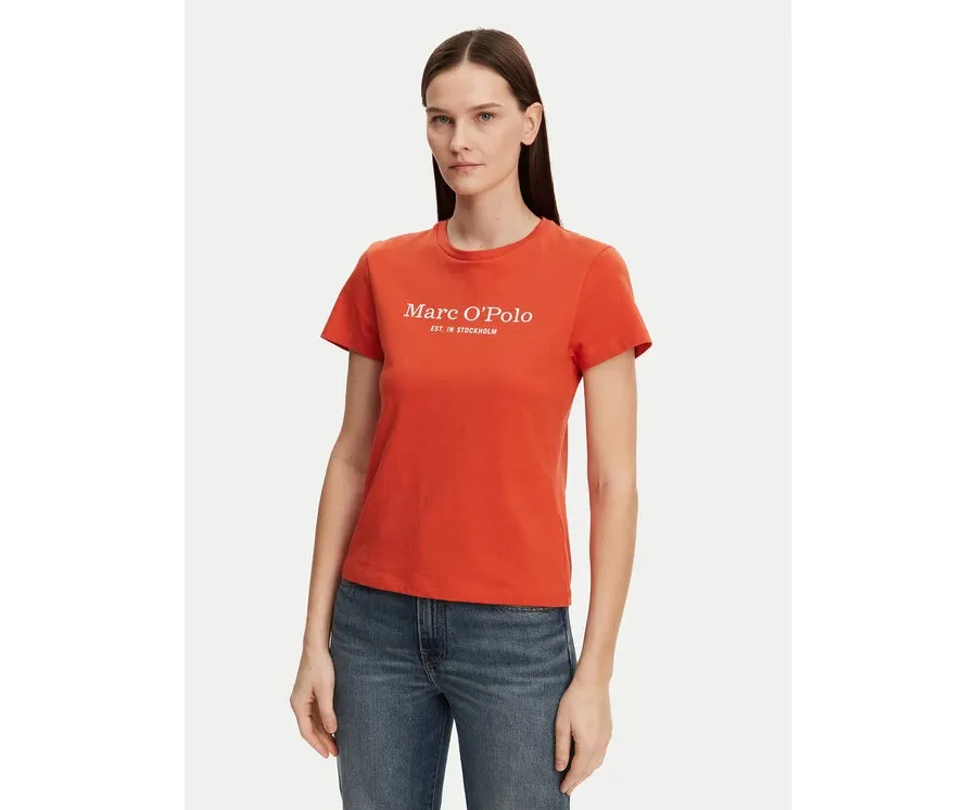 obrazek 1 Marc O'Polo T-Shirt 502 2293 51055 Czerwony Regular Fit