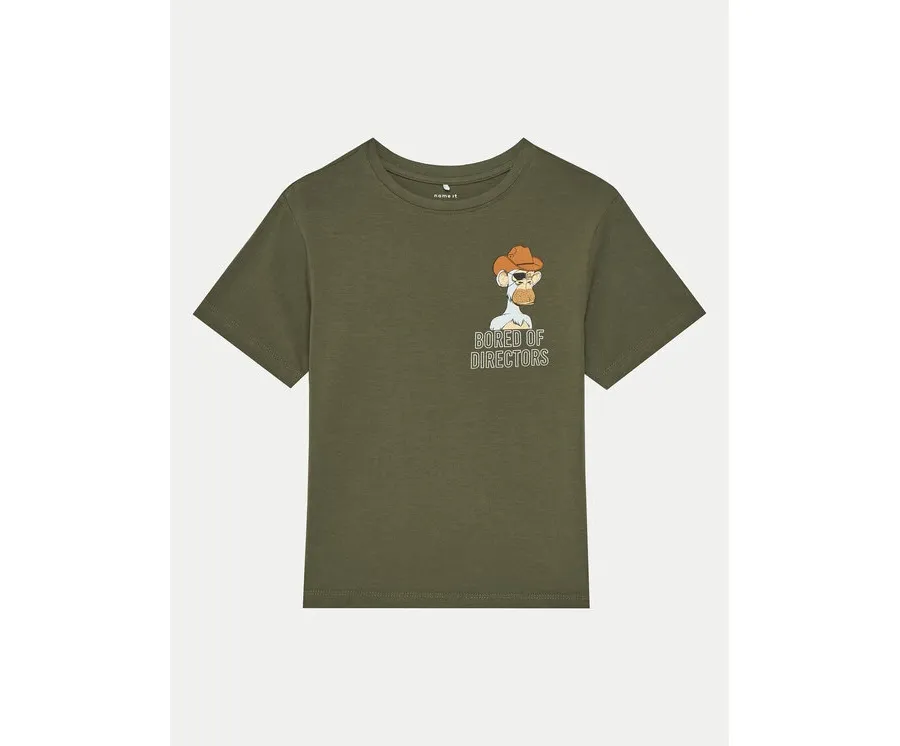 obrazek 1 NAME IT T-Shirt 13238524 Zielony Regular Fit