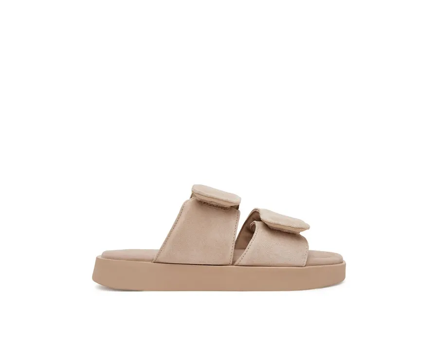 obrazek 1 Inuikii Klapki Classic Suede Velcro 70104-128 Beżowy