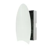 Picture Elegant mirror with a stainless steel container for the bathroom - Stilhaus
